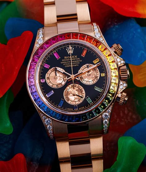 rolex daytona rainbow silver|rolex daytona rainbow 2022 price.